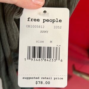 Free People “Army” top - size M
